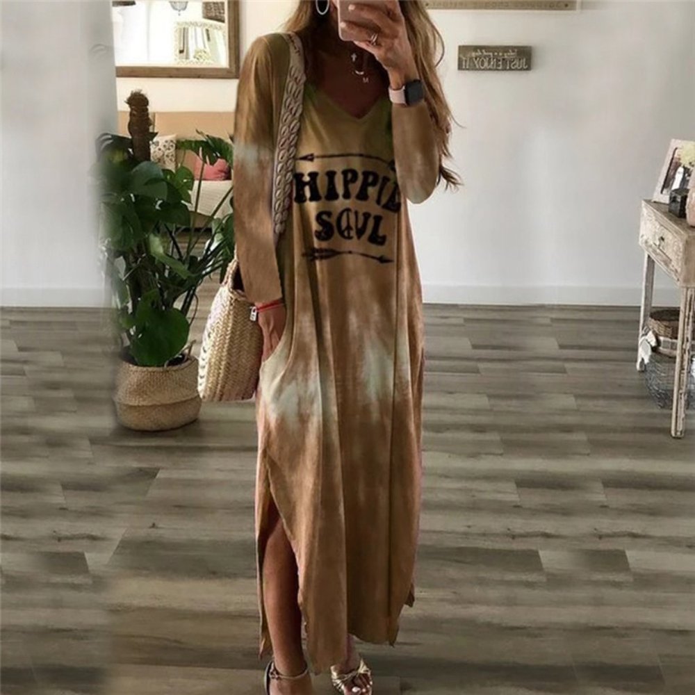 Tie Dye Dress Boho Dress